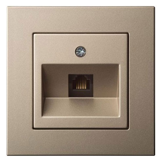 Розетка телефонная RJ-11 без рамки LIREGUS EPSILON 28-3161