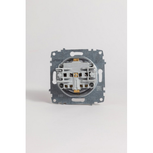 Розетка с заземлением с крышкой, без рамки Elbi Eleсtriс Zena Vega 609-011000-218