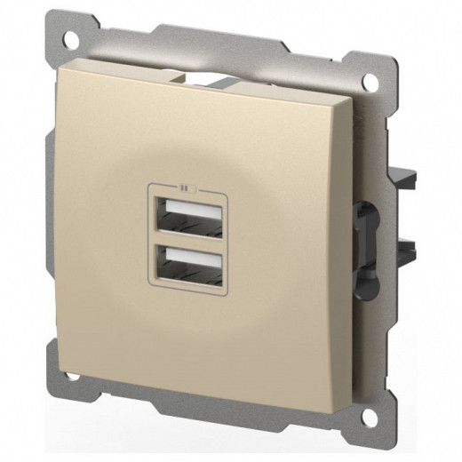 Розетка 2хUSB type A без рамки Elbi Eleсtriс Zena Vega 609-012500-143