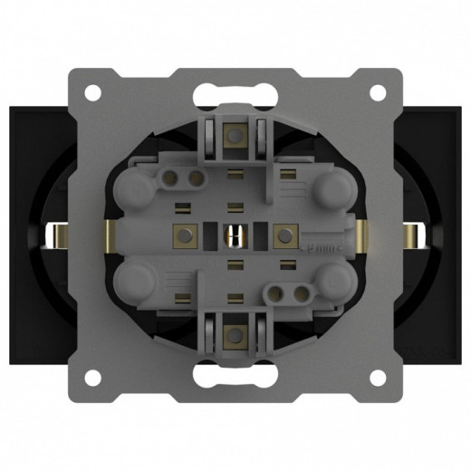 Розетка двойная с заземлением, без рамки Elbi Eleсtriс Zena Vega 609-014800-907