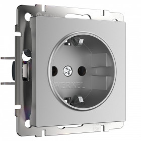 Розетка с заземлением, без рамки Werkel  W1171006
