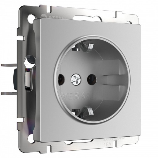 Розетка с заземлением, без рамки Werkel  W1171006