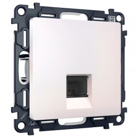 Розетка Ethernet RJ-45 и со шторками, без рамки Ambrella Volt ALFA MA212005