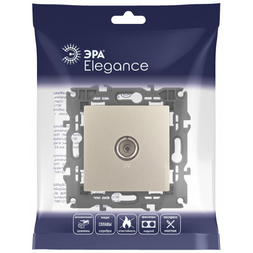 ТВ-розетка без рамки Эра Эра Elegance 14-3101-04
