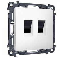 Розетка двойная Ethernet RJ-45 без рамки Ambrella Volt MA MA132110