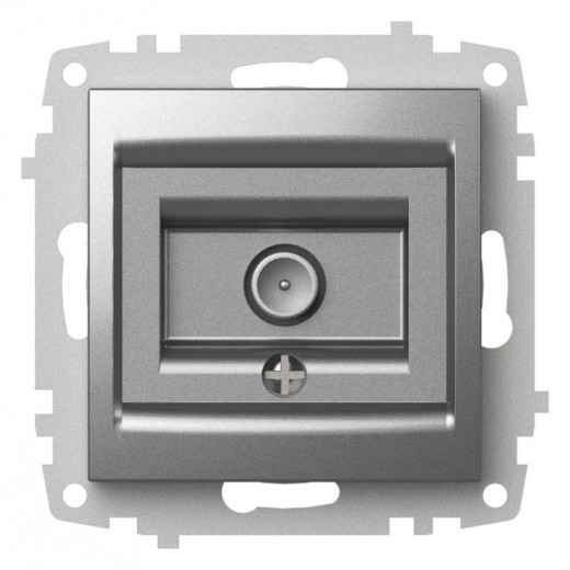 ТВ-розетка проходная без рамки Elbi Eleсtriс Zena Vega 609-011000-272