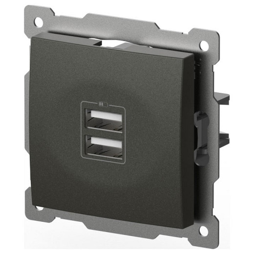 Розетка 2хUSB type A без рамки Elbi Eleсtriс Zena Vega 609-011100-143