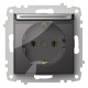 Розетка с заземлением с крышкой, без рамки Elbi Eleсtriс Zena Vega 609-011000-218