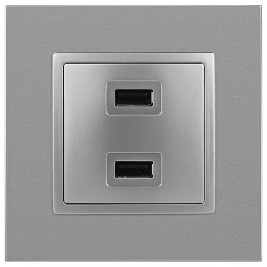 Розетка 2хUSB type A без рамки Эра Эра Elegance 14-4110-03