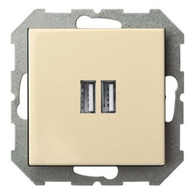 Розетка 2хUSB type A без рамки LIREGUS EPSILON 28-0712