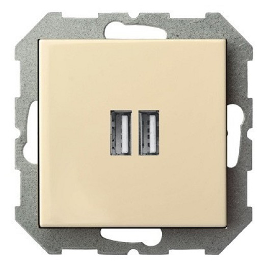 Розетка 2хUSB type A без рамки LIREGUS EPSILON 28-0712