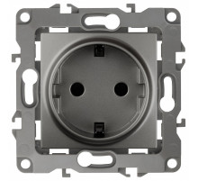 Розетка с заземлением, без рамки Эра Эра 12 12-2101-12