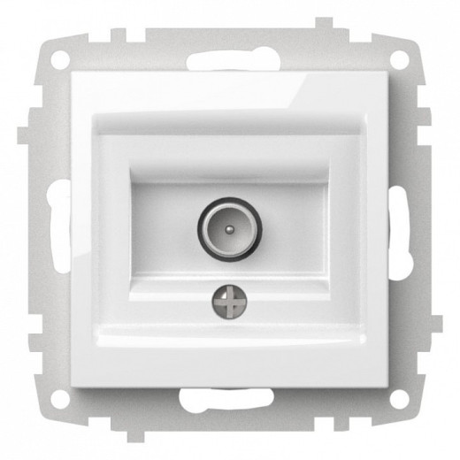 ТВ-розетка проходная без рамки Elbi Eleсtriс Zena Vega 609-015600-272