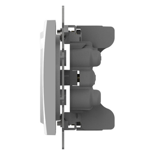 Розетка двойная без заземления, без рамки Elbi Eleсtriс Zena Vega 609-015600-908