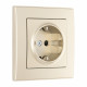Розетка с заземлением и со шторкой Arte Milano SET06-1 SET06-1-40-1 shampan