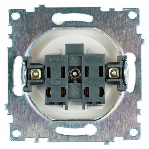 Розетка без заземления и со шторкой, без рамки Stekker Катрин 39303