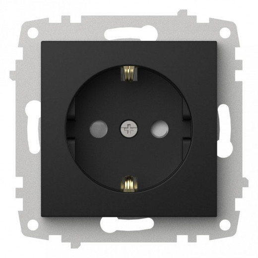 Розетка с заземлением и со шторкой, без рамки Elbi Eleсtriс Zena Vega 609-014800-243