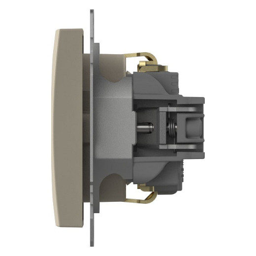 Розетка с заземлением, без рамки Elbi Eleсtriс Zena Vega 609-010300-217
