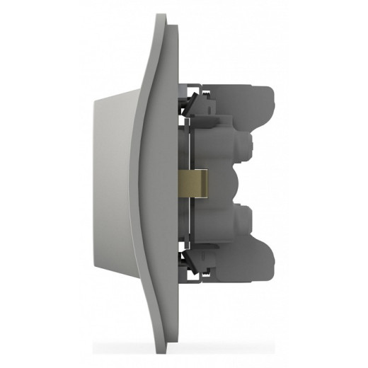 Розетка двойная с заземлением и со шторкой Elbi Eleсtriс Jazz 508-016200-917