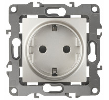 Розетка с заземлением, без рамки Эра Эра 12 12-2101-15