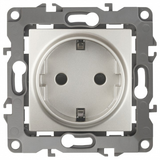 Розетка с заземлением, без рамки Эра Эра 12 12-2101-15