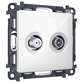 ТВ-розетка и SAT-розетка оконечная без рамки Ambrella Volt MA MA113310