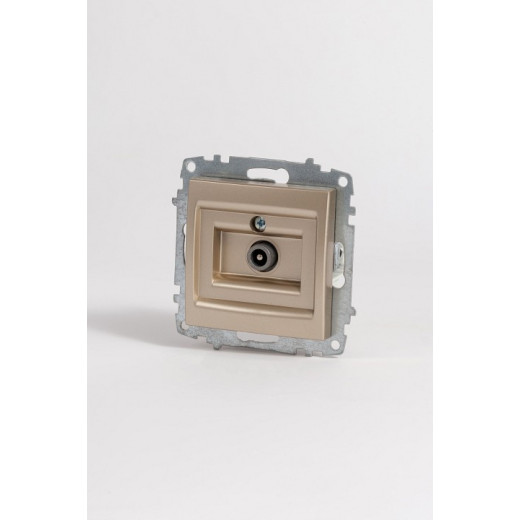 ТВ-розетка проходная без рамки Elbi Eleсtriс Zena Vega 609-011400-272