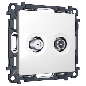 ТВ-розетка и SAT-розетка оконечная без рамки Ambrella Volt MA MA133310