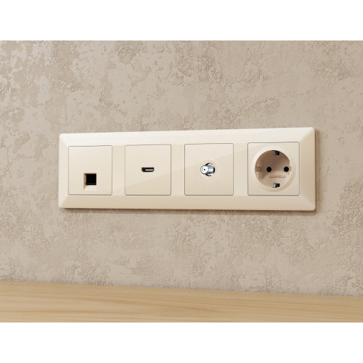 ТВ-розетка без рамки Ambrella Volt ALFA MA313050