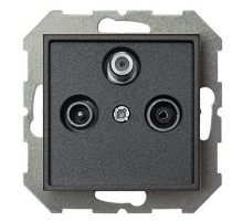 ТВ-розетка оконечные и розетка для радиоточки без рамки LIREGUS EPSILON 28-1134