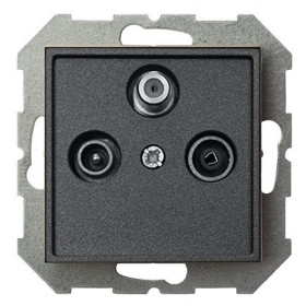 ТВ-розетка оконечные и розетка для радиоточки без рамки LIREGUS EPSILON 28-1134