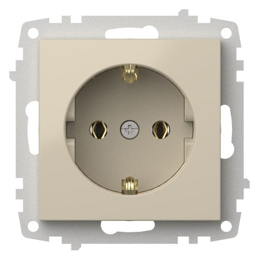 Розетка с заземлением, без рамки Elbi Eleсtriс Zena Vega 609-010300-217