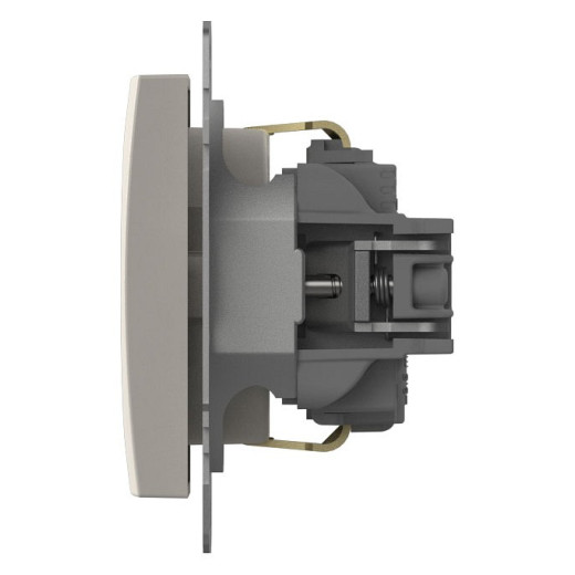 Розетка с заземлением и со шторкой, без рамки Elbi Eleсtriс Zena Vega 609-010200-243