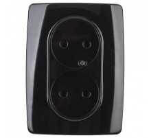 Розетка двойная без заземления Эра Эра 12 12-2107-06