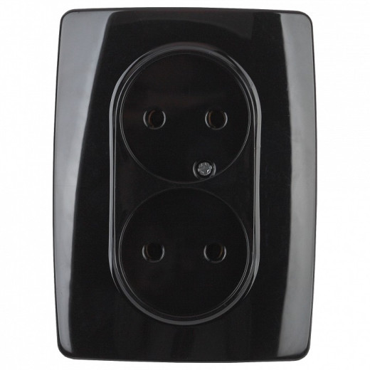 Розетка двойная без заземления Эра Эра 12 12-2107-06