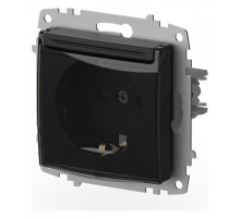 Розетка с заземлением с крышкой, без рамки Elbi Eleсtriс Zena Vega 609-014800-218