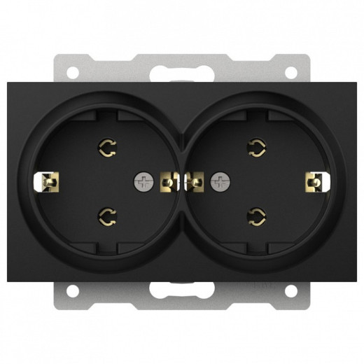 Розетка двойная с заземлением, без рамки Elbi Eleсtriс Zena Vega 609-014800-907