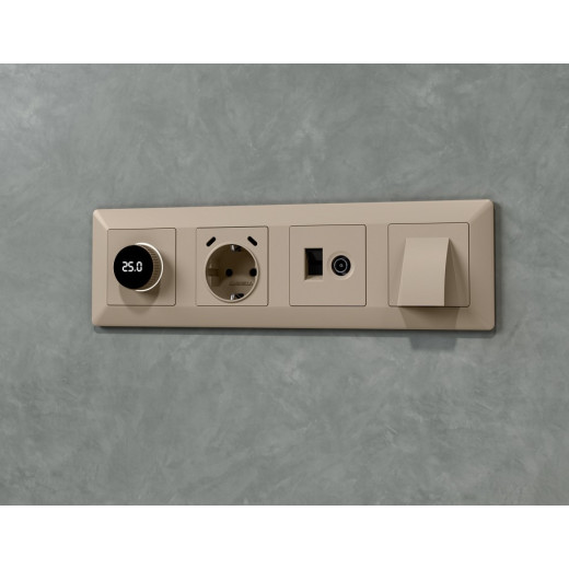 ТВ-розетка и розетка Ethernet RJ-45 без рамки Ambrella Volt ALFA MA372510