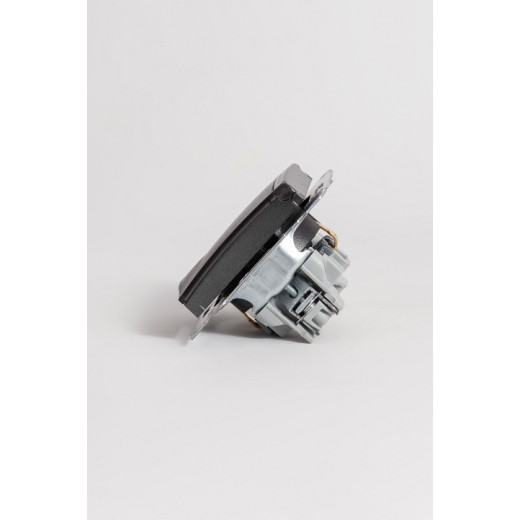 Розетка с заземлением с крышкой, без рамки Elbi Eleсtriс Zena Vega 609-011100-218