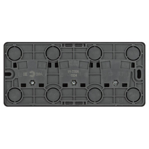 Розетка тройная с заземлением и со шторками Эра Эра Эксперт 11-2208-05