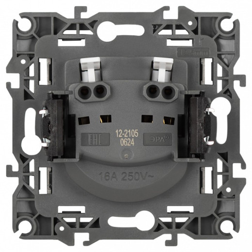 Розетка без заземления, без рамки Эра Эра 12 12-2105-16