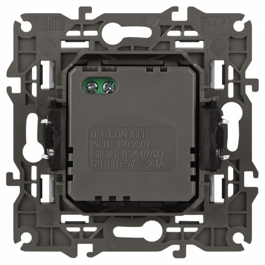 Розетка 2хUSB type A без рамки Эра Эра Elegance 14-4110-04