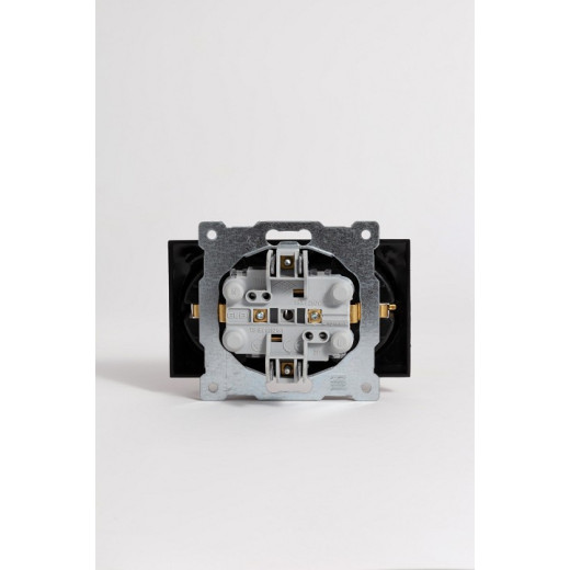 Розетка двойная с заземлением, без рамки Elbi Eleсtriс Zena Vega 609-014800-907