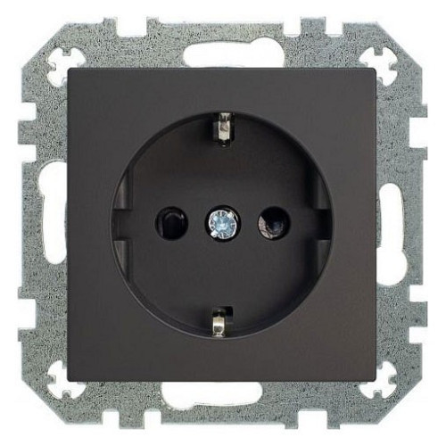 Розетка с заземлением и со шторкой, без рамки LIREGUS RETRO 29-225