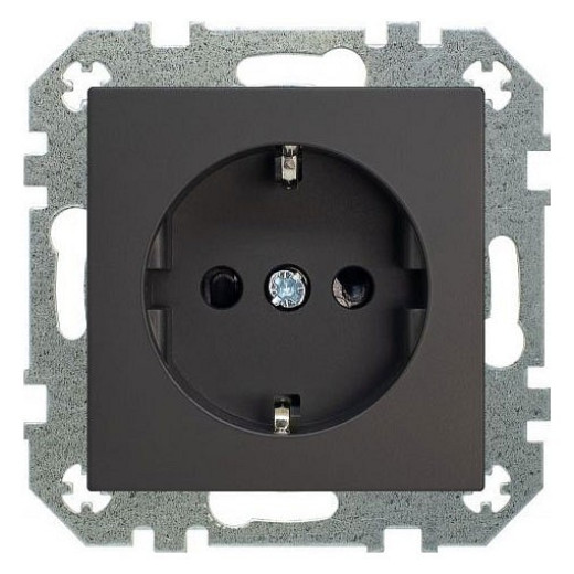 Розетка с заземлением и со шторкой, без рамки LIREGUS RETRO 29-225