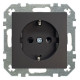 Розетка с заземлением и со шторкой, без рамки LIREGUS RETRO 29-225