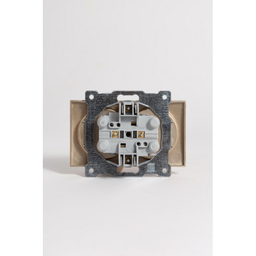 Розетка двойная без заземления, без рамки Elbi Eleсtriс Zena Vega 609-011400-908