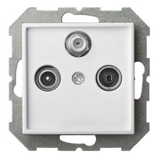 ТВ-розетка и SAT-розетка оконечная без рамки LIREGUS EPSILON 28-028