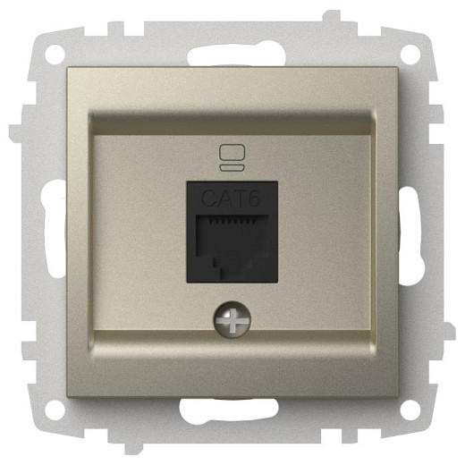 Розетка Ethernet RJ-45 без рамки Elbi Eleсtriс Zena Vega 609-011400-247