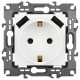 Розетка с заземлением и со шторкой и 2хUSB, без рамки Эра Эра 12 12-4109-01М